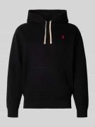 Regular fit hoodie met logostitching
