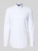 Slim fit zakelijk overhemd met extra lange mouwen