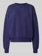 Oversized sweatshirt met ribboorden