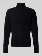 Gebreid vest met opstaande kraag