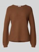 Gebreide pullover met ribboorden