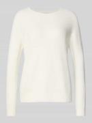 Gebreide pullover met ribboorden