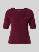 Gebreide pullover met ribboorden