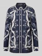 Regular fit blouse met manchetten