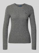 Gebreide pullover van een mix van wol en kasjmier, model 'JULIANNA'