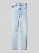 Straight fit jeans van puur katoen