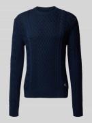Regular fit gebreide pullover van zuiver katoen