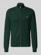 Gebreid jack met structuurmotief