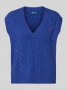 Gebreide spencer met kabelpatroon