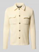 Regular fit overhemdjack met wol