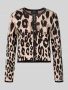 Regular fit gebreid jack met viscose