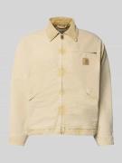 Jack met platte kraag en ritssluiting