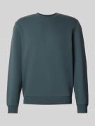 Regular fit sweatshirt van katoenmix met ronde hals