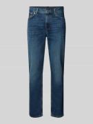 Straight fit jeans van katoenmix, model 'DENTON'