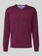 Gebreide pullover met logodetail