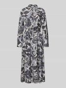 Midi-jurk met knoopsluiting