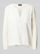 Blouseshirt met V-hals