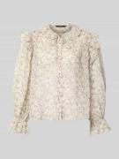 Regular fit blouse met platte kraag, model 'PETRA'