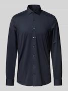 Slim fit zakelijk overhemd met kentkraag