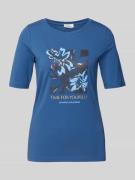 Regular fit T-shirt van katoenmix