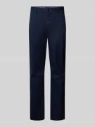 Regular fit chino van katoenmix