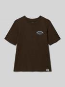 T-shirt met labelprint