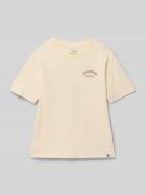 T-shirt met labelprint