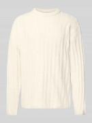 Gebreide pullover met ribboorden, model 'BRADLEY'