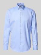 Regular fit zakelijk overhemd met kentkraag