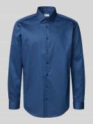 Regular fit zakelijk overhemd met kentkraag