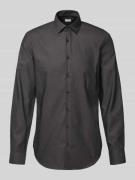 Slim fit zakelijk overhemd met knoopsluiting