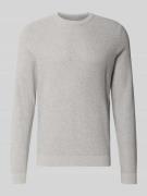 Gebreide pullover met ribboorden