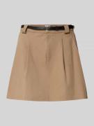 Minirok van puur katoen met bandplooien