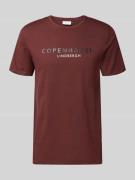 T-shirt met labelprint, model 'Copenhagen'