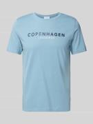 T-shirt met labelprint, model 'Copenhagen'
