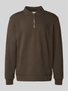 Relaxed fit poloshirt met labeldetail