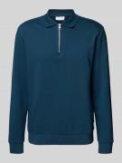 Relaxed fit poloshirt met labeldetail