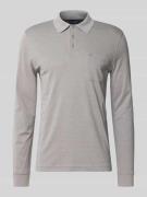 Regular fit poloshirt in design met lange mouwen