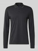 Regular fit poloshirt in design met lange mouwen