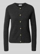 Regular fit cardigan van zuivere wol