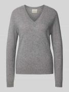 Gebreide pullover met V-hals