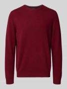 Regular fit kasjmier pullover met ronde hals