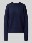 Oversized gebreide pullover met ribboorden