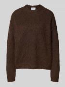 Relaxed fit gebreide pullover met wol