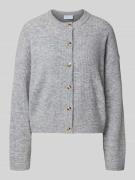 Regular fit gebreid jack met wol