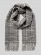 Sjaal van double face-lamswol, model 'NOELLE'