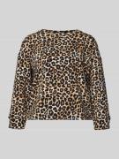 Relaxed fit sweatshirt van katoenmix