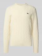 Regular fit gebreide pullover van pure wol