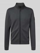 Regular fit sweatjack van katoenmix