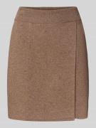 Uitlopende minirok van katoenmix met wol, model 'DARLAA'